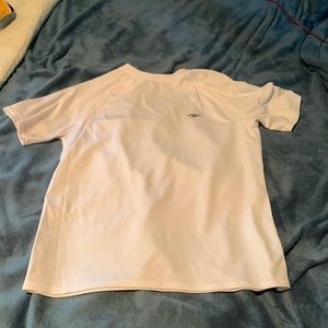 White speedo swim shirt
